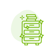 organizing decluterring icon