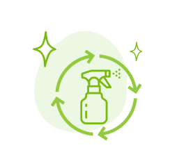 sparkling consistent clean icon